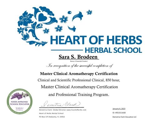 Heart of Herbs Certification